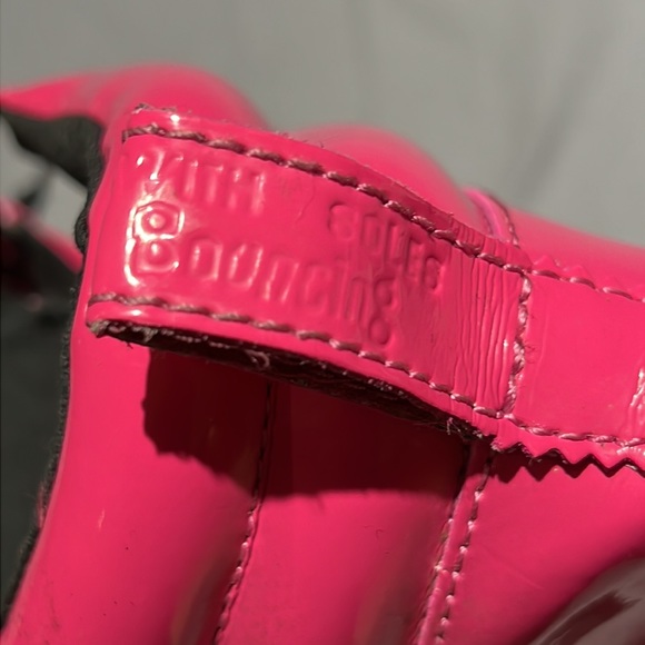 Doc Martens Womens Patent Pink Lace Up High Boots Size 11 FLAWED - Picture 8 of 16